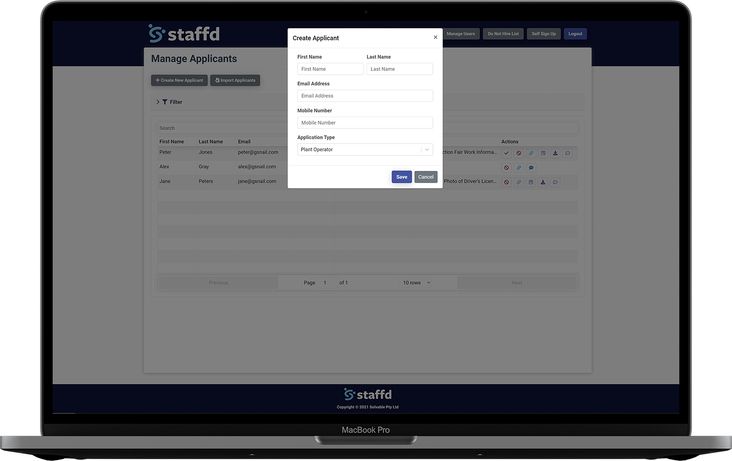 Add Applicants