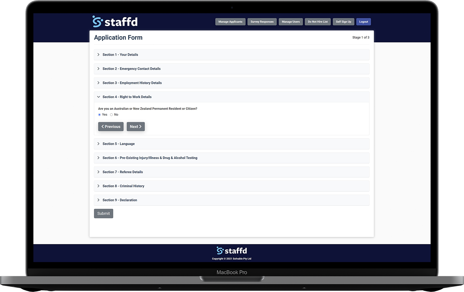 Application Form